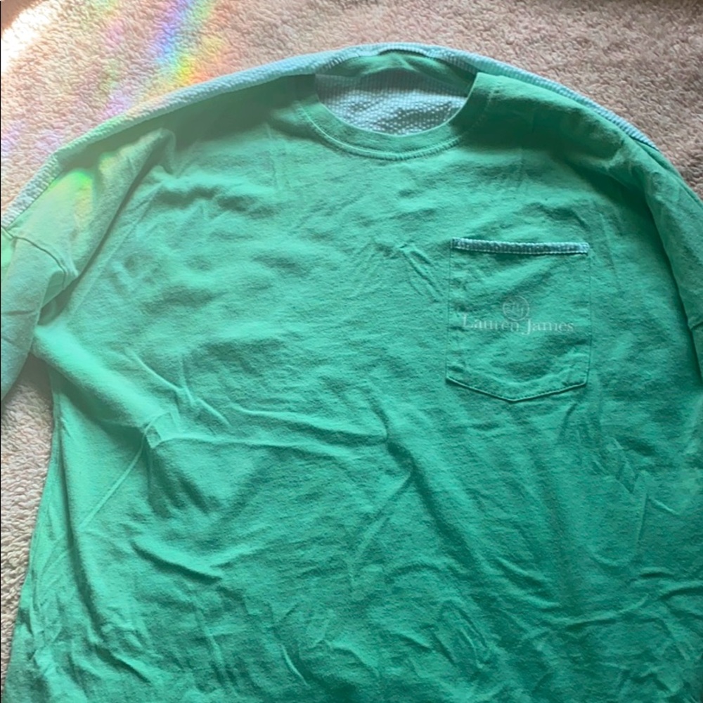 lauren james teal long sleeve